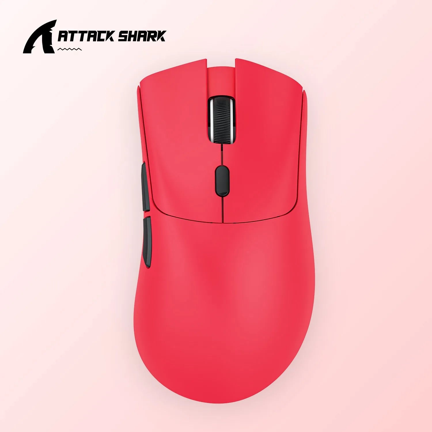 Attack Shark wireless triple-mode mouse in black, red, or white colours