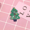 Metal children's hair barrette with colourful baked varnish printing of watermelon design