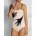 Women's gauze skirt style one-piece bikini swimsuit for swimming.