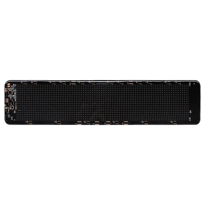 LED smart bumper sticker with 110mm by 492mm screen showing custom text display