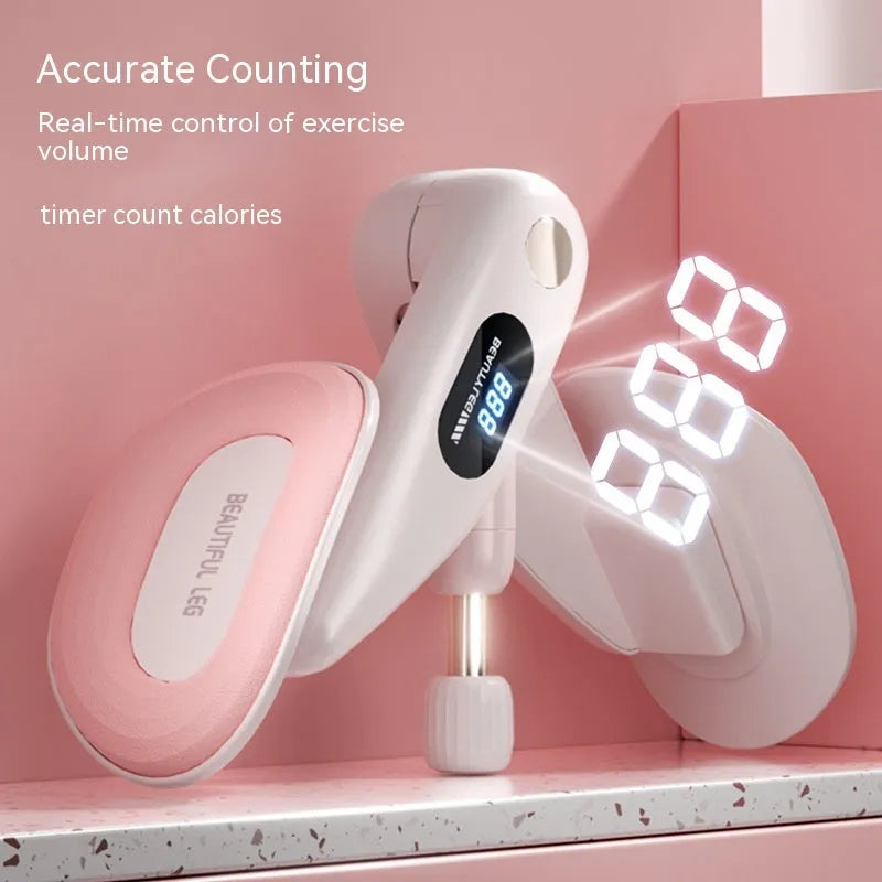 Pelvic floor muscle training device with digital counter in multiple colour options