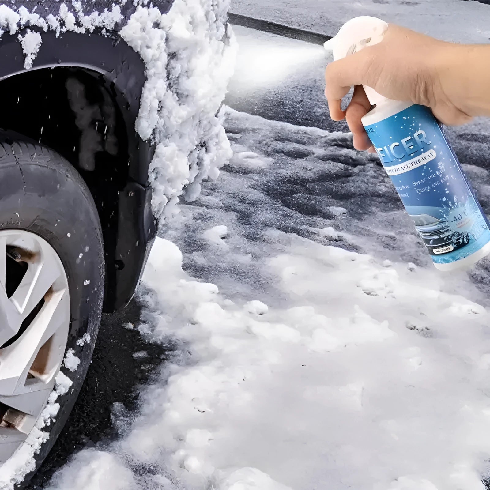 250ml bottle of car windshield deicing agent for snow and ice removal