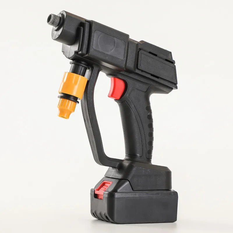 Cordless 21V lithium battery portable car washer in ABS, with water gun and charger set