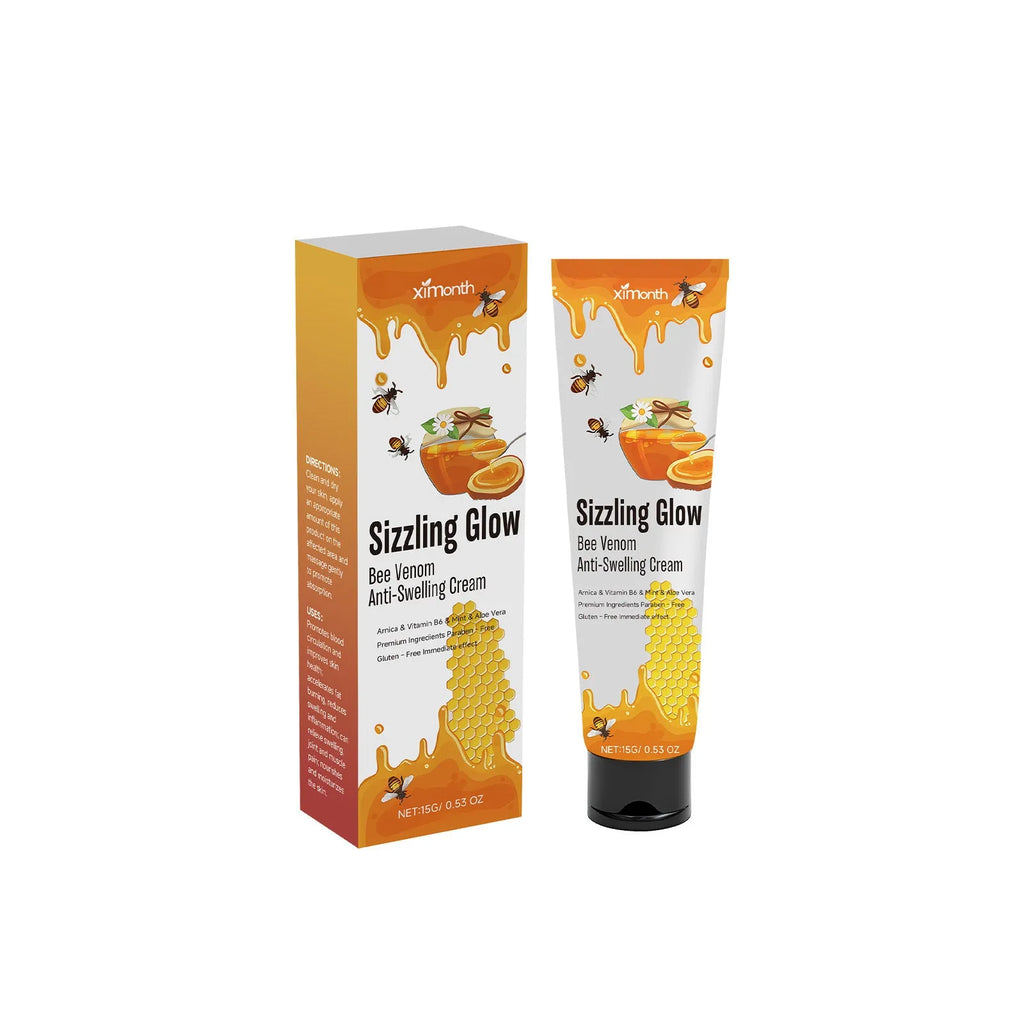 15g skin rejuvenation cream container with botanical extracts including mint leaf and arnica.