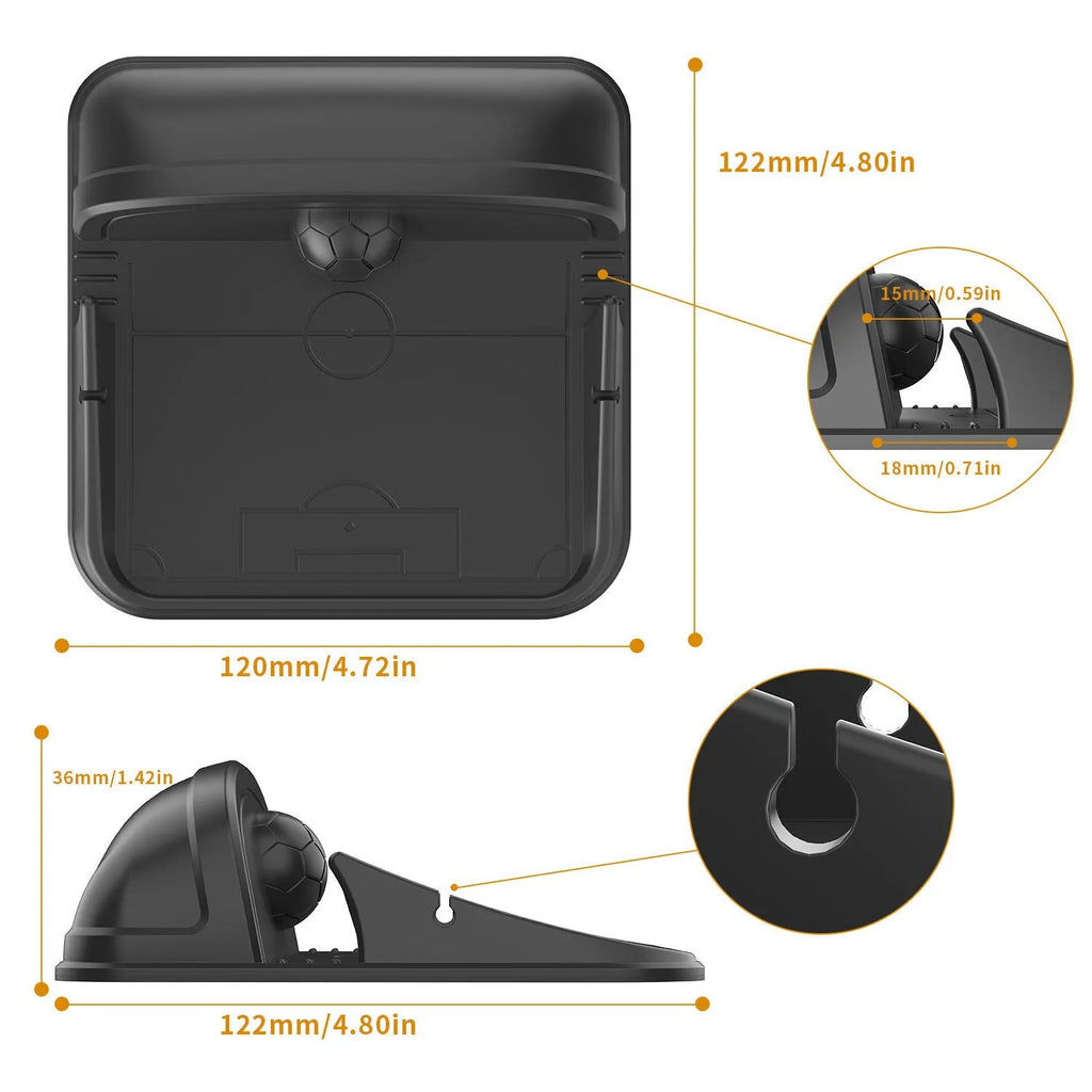 Silicone automobile phone holder in Peak-X5 colour for dashboard and desktop use