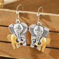 Zinc alloy geometric electroplated earrings for women simple style picture colour finish