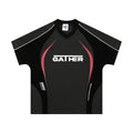Men's loose fit t-shirt with colour matching letters printed design in black or apricot colour