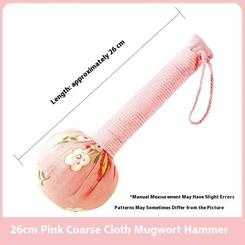Argy wormwood hand-held massage hammer in choice of colours and 26cm or 31cm sizes.