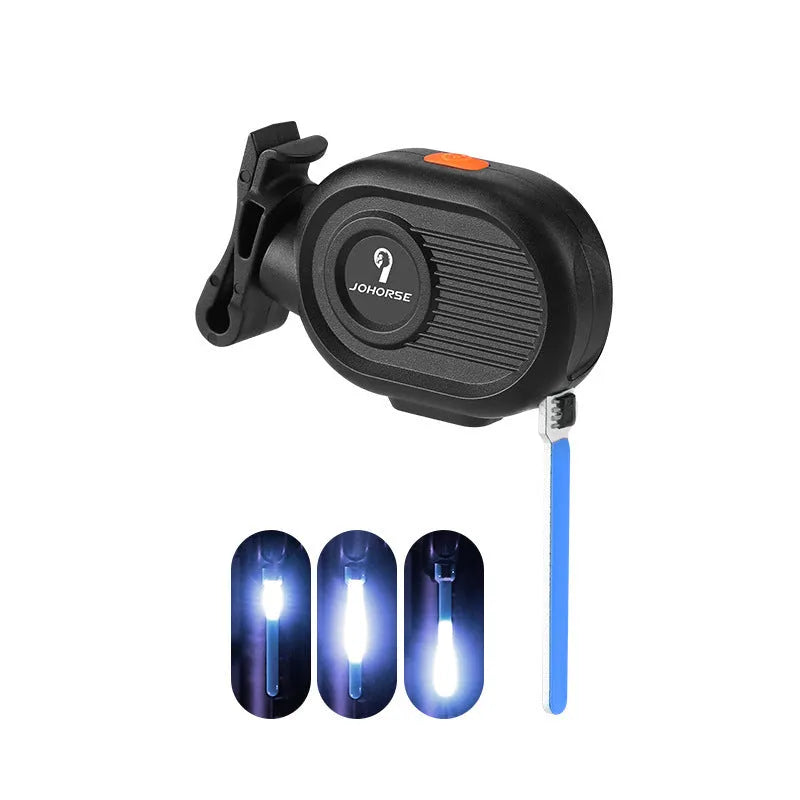 Bicycle running water taillight showing water drop lighting effects in choice of four colours