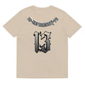 Loose fit cotton summer t-shirt in grey with short sleeves and round neck