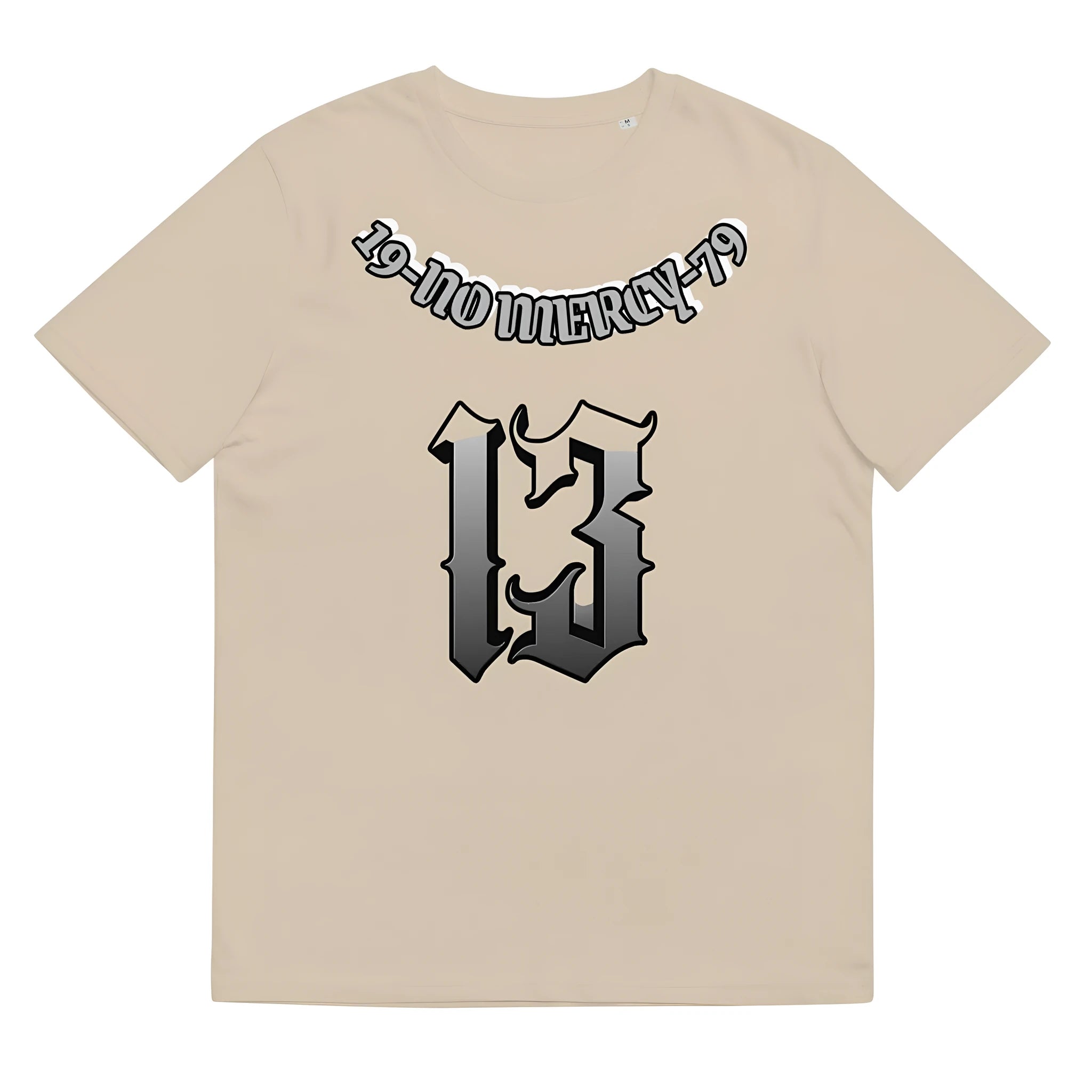 Loose fit cotton summer t-shirt in grey with short sleeves and round neck