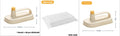 Disposable cleaning brush with plastic handle, 50 white non-woven pads and storage box