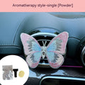 Fabric moving embroidery butterfly car air vent decoration in healing series colours
