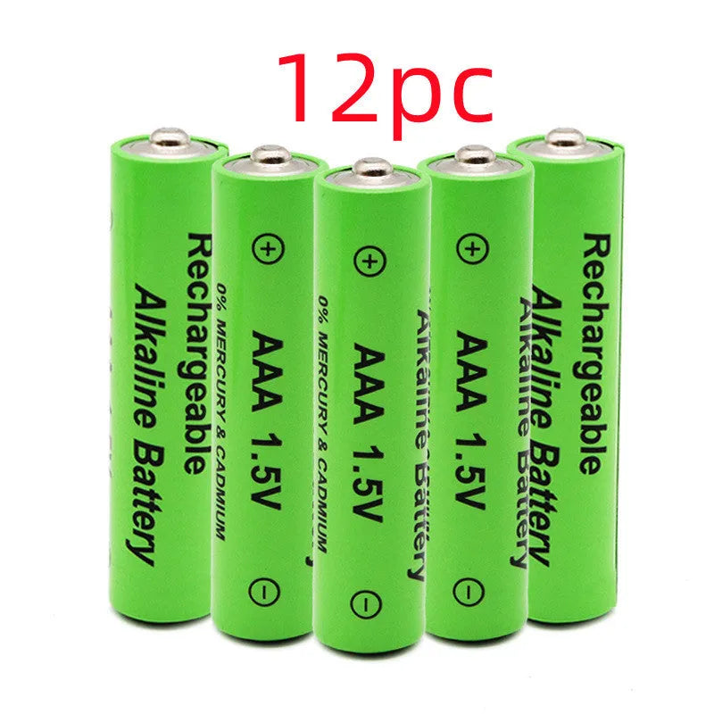 Alkaline rechargeable AA battery with 3000mAh capacity and 1.5V voltage.