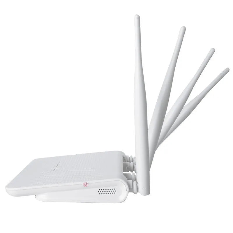 CPE210 4G LTE wireless router in white with EU plug, compact 24.3x14.6x5.5cm