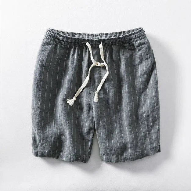 Men's straight-leg cropped pants in super soft polyester fabric for summer casual wear