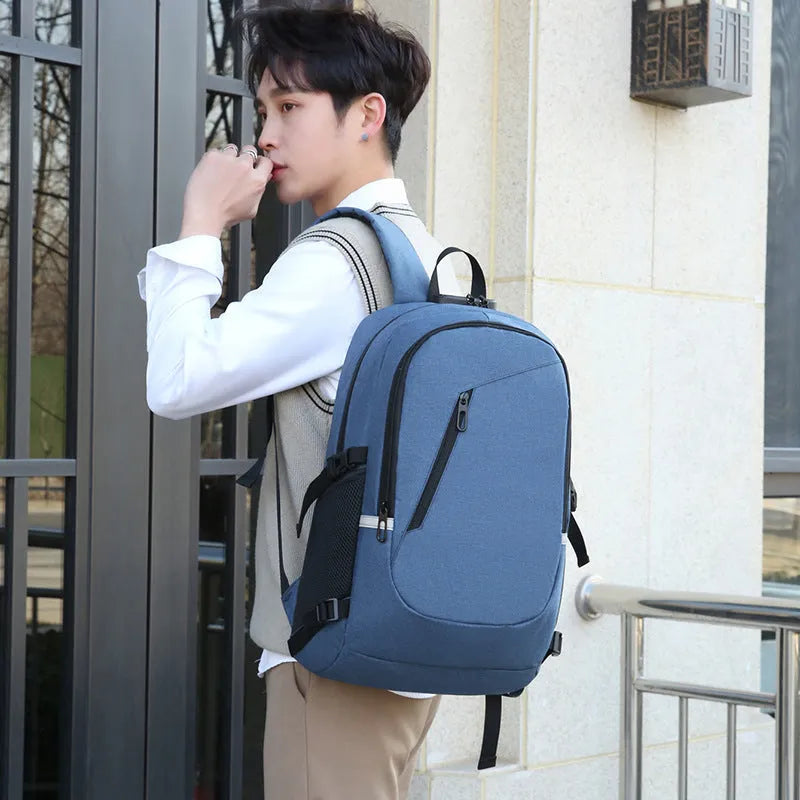Oxford cloth computer backpack in street style with 20-35 litre capacity for leisure travel