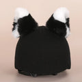 A soft plush cartoon hat decoration designed to cover a ski helmet, shown in one of 32 available colour styles.