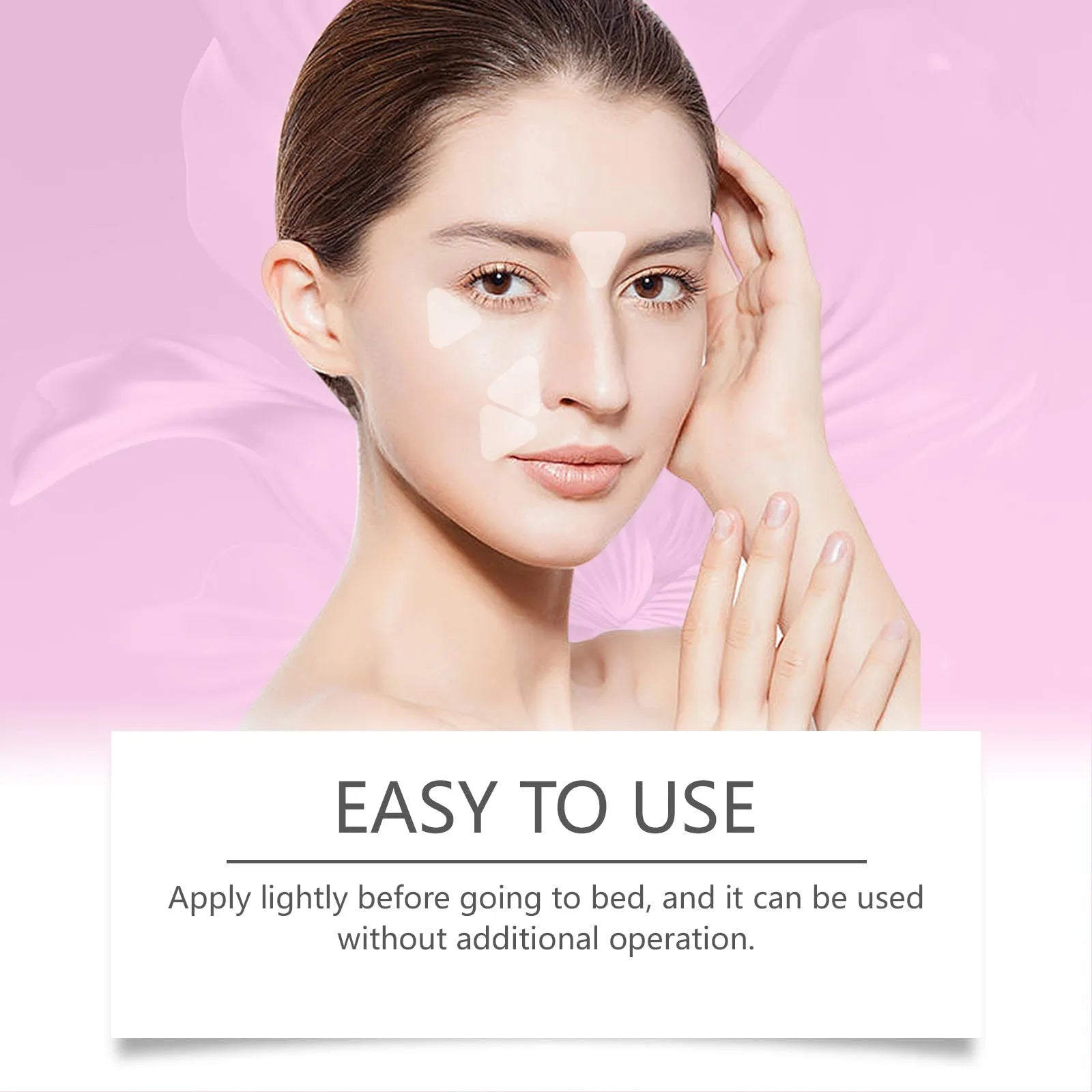 Transparent facial nursing patches for fine lines in pack of 144 with hyaluronic acid hydrogel