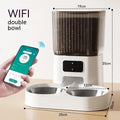 5L automatic pet feeder with stainless steel bowl, WiFi app control and timing quantitative feeding for cats