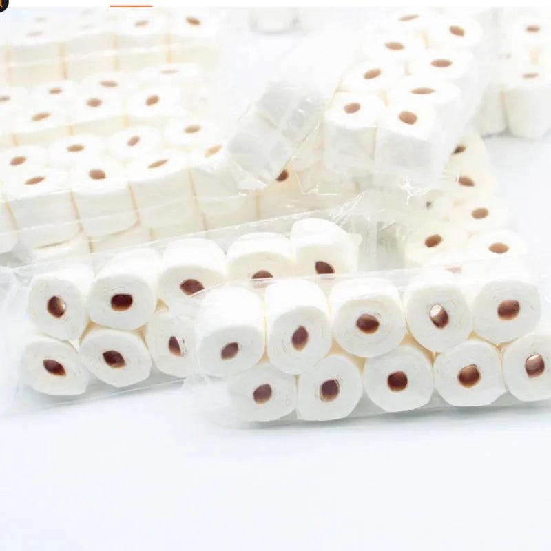 Miniature paper tissue roll model for children's pretend play measuring 30x15x80mm