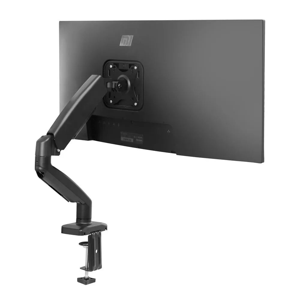 Black metal LCD screen rotating telescopic bracket elevated rack on table