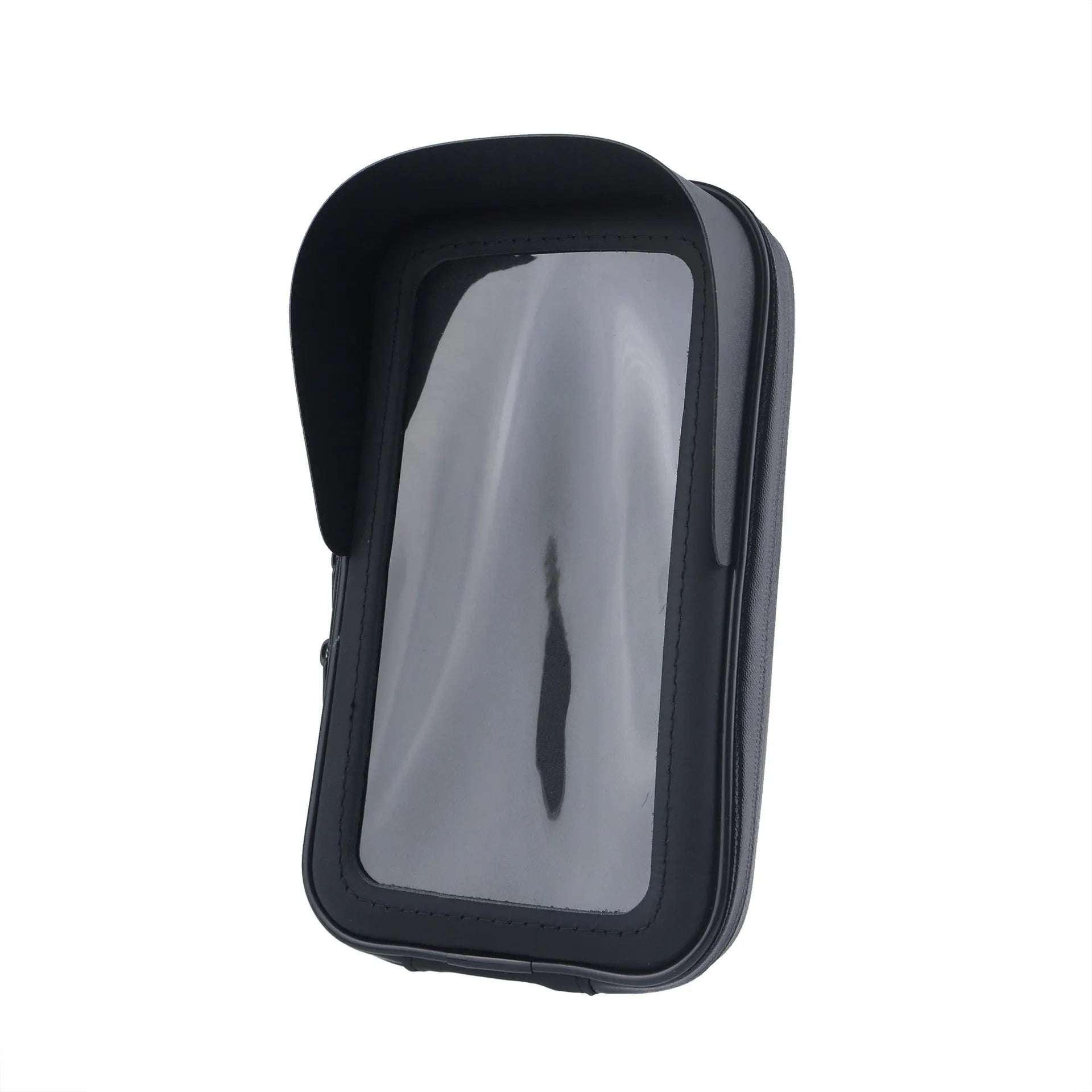 XL bicycle waterproof phone bag bracket holder mounted on handlebars with phone inside
