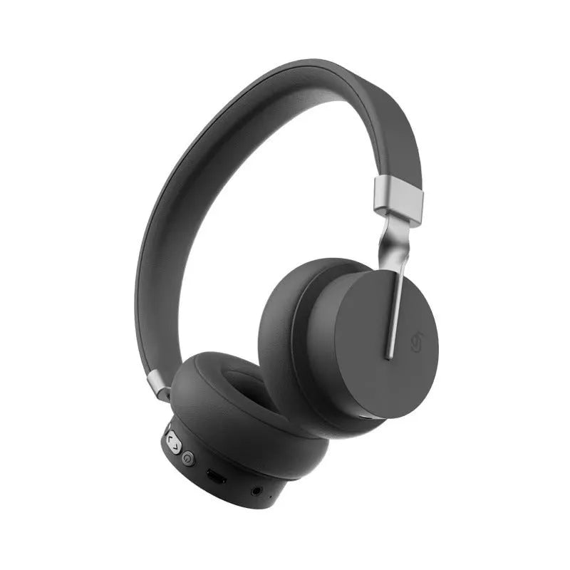 Simple solid colour headworn Bluetooth phone headset shown in one of five colour options.