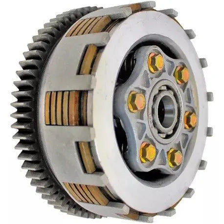DM200 aluminium motorcycle clutch assembly for gear engagement and power transmission