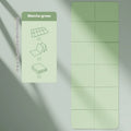 Thickened blue TPE folding exercise mat showing six-fold design for portability