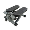 Silver grey household mini treadmill step machine with hydraulic resistance for waist slimming