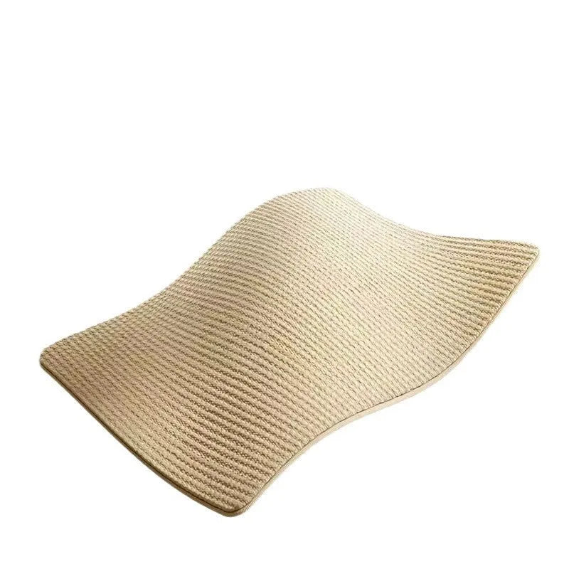 Sisal cat scratch board with pastoral design in large and small size options