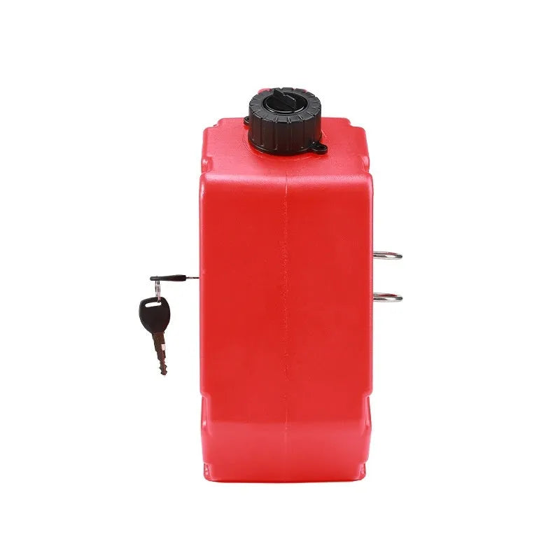 Black car motorcycle spare fuel tank 5L with lock, general purpose oil drum