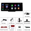 10.26-inch car DVR display system with rear view camera mounted on universal bracket