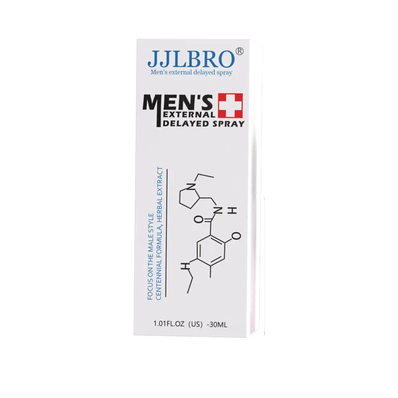 JJLBRO white 30ml delay spray bottle with plant extract formulation for sexual time control