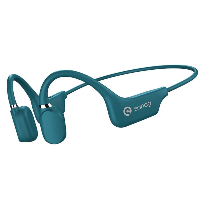 Bone conduction Bluetooth wireless headset in neck-hanging design for sports running