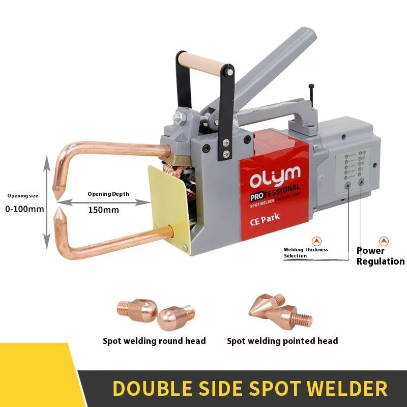 OL8000 double-sided spot welder butt welding machine with manual driver and welding heads