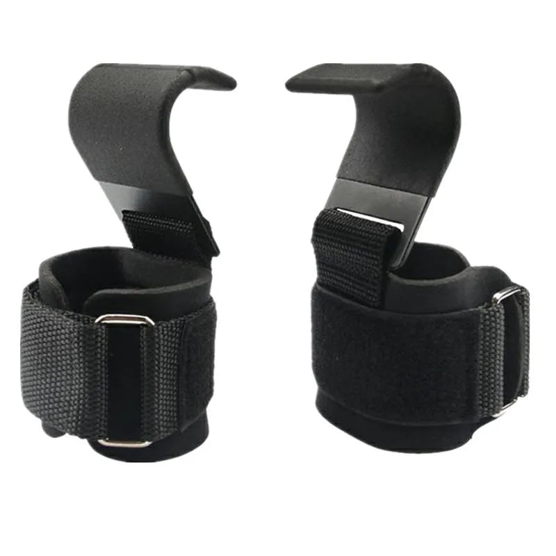 EVA power hook horizontal bar for weightlifting deadlift squat in black 37x8 cm free size pair