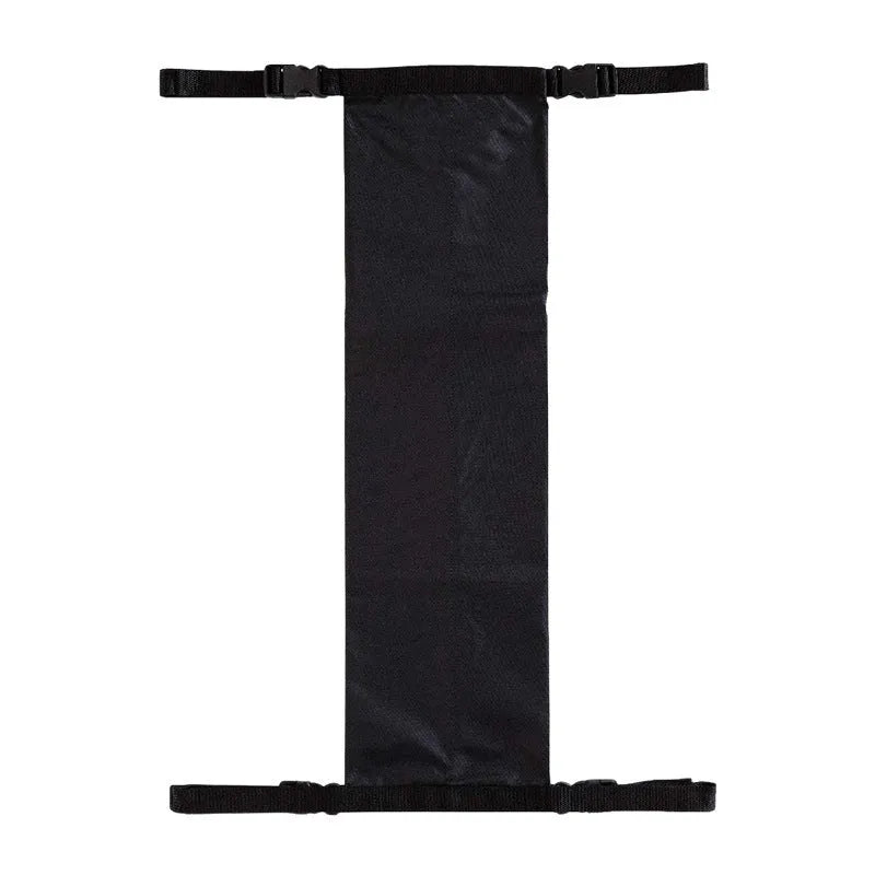 Black cylindrical wheelchair pannier bag for oxygen cylinder storage made from 600D oxford cloth.