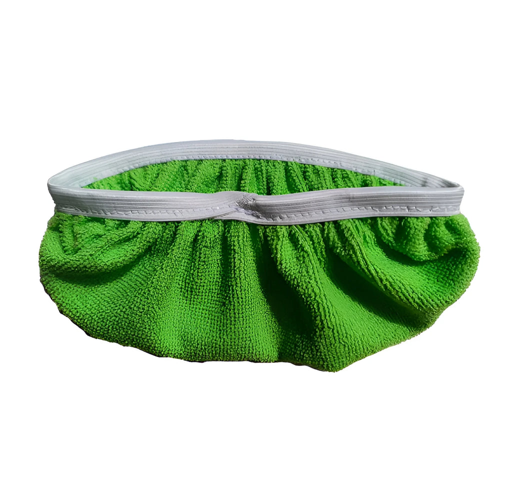 Emerald green fiber mop replacement cloth cover for wet and dry household floor cleaning, shown in 1PCS or 8PCS options.
