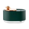 Rotating planet USB car humidifier with night light in green, pink, or white colours