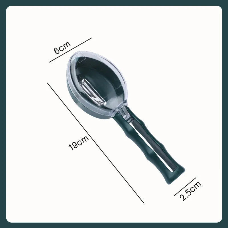 Yellow peeling knife with protective storage lid for fruit and vegetable preparation
