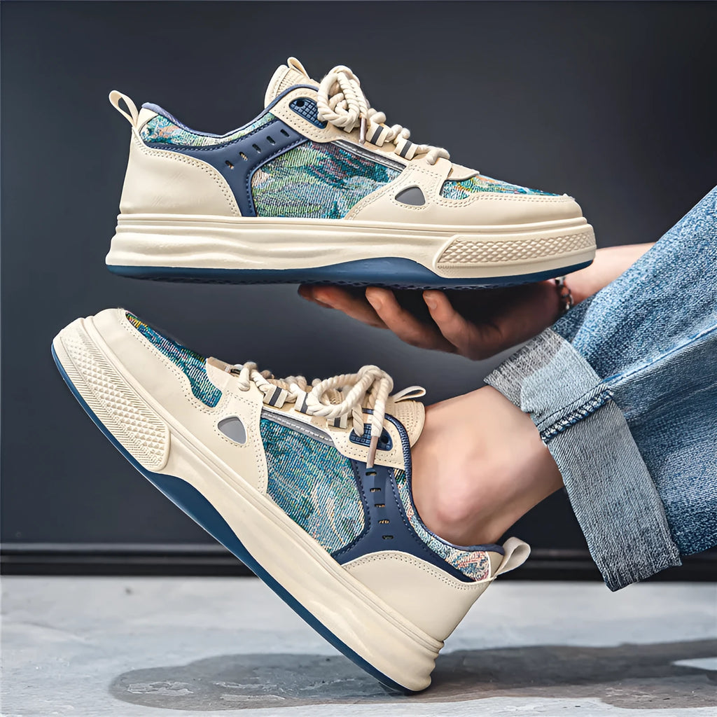 Canvas casual flat shoes in Milan green colour showing round toe design