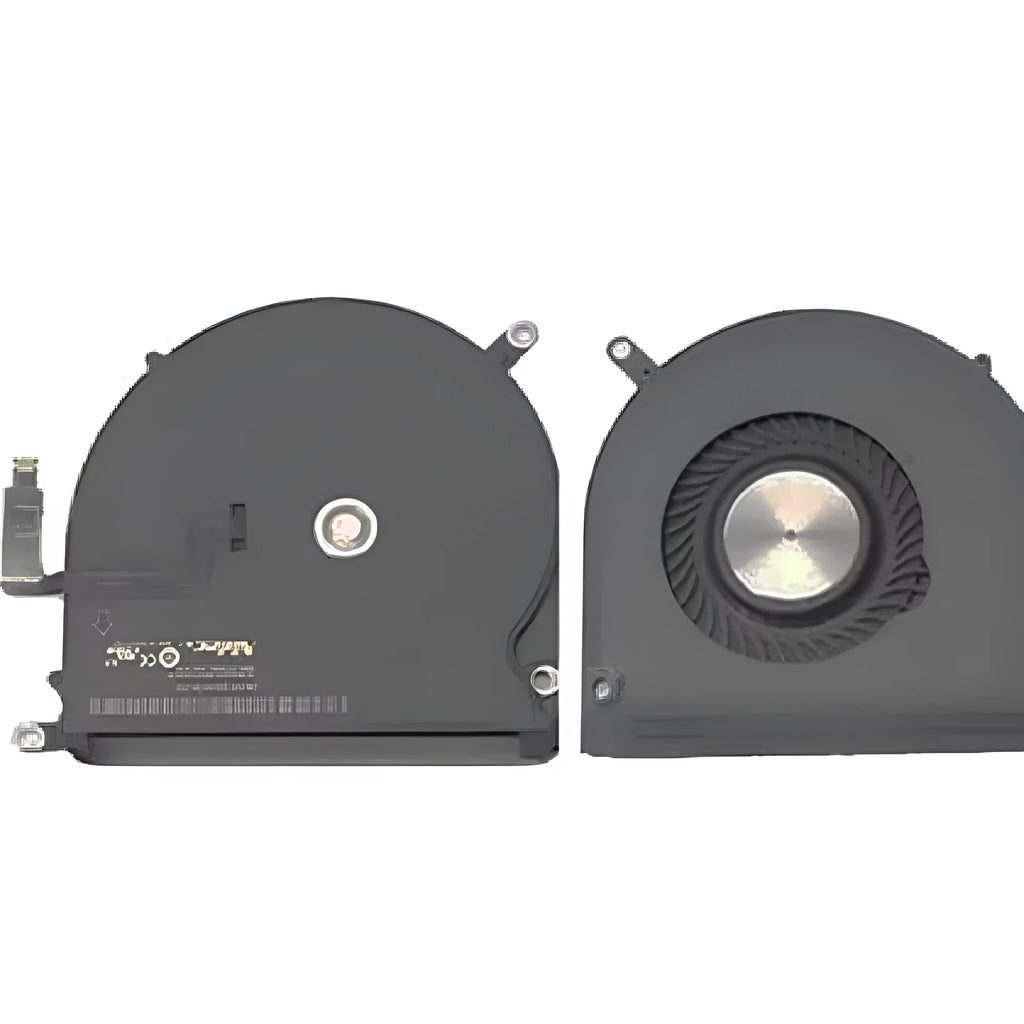 MacBook Pro A1398 laptop cooling fan replacement part shown on a paper box.