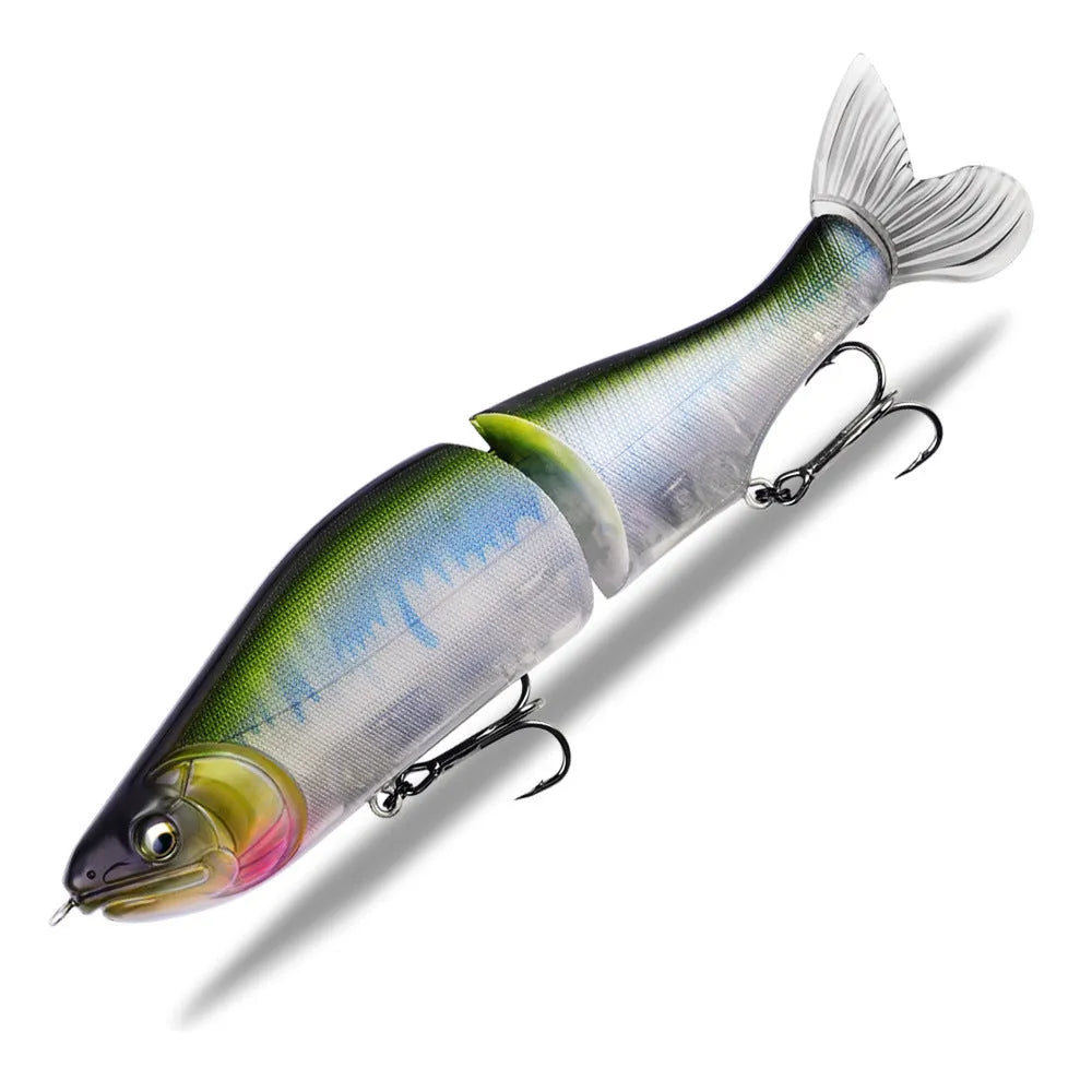 185mm soft plastic fishing bait showing colour variations for bass fishing