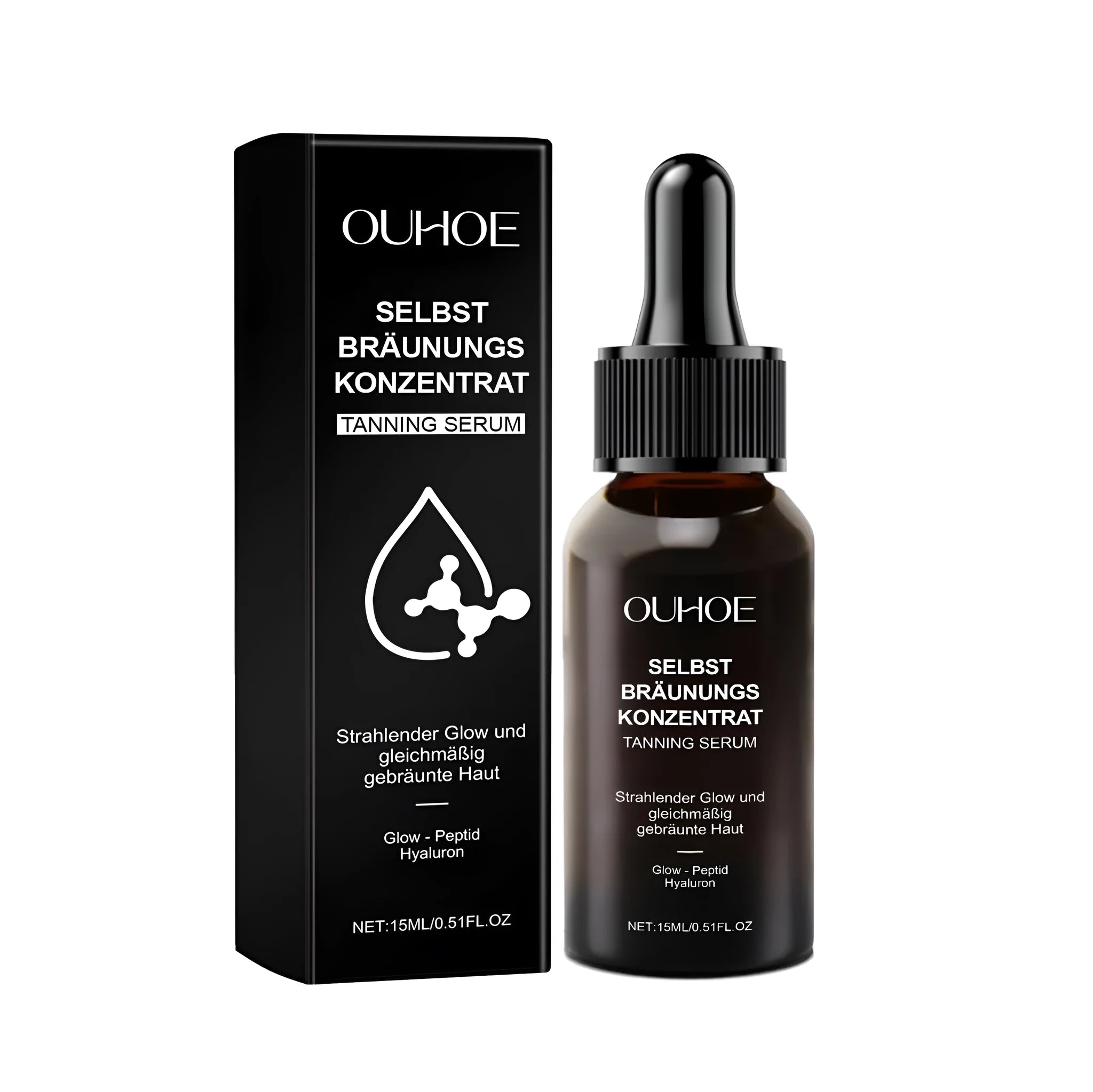 15ml bottle of Meihei Liquor tanning liquid drops with a dropper