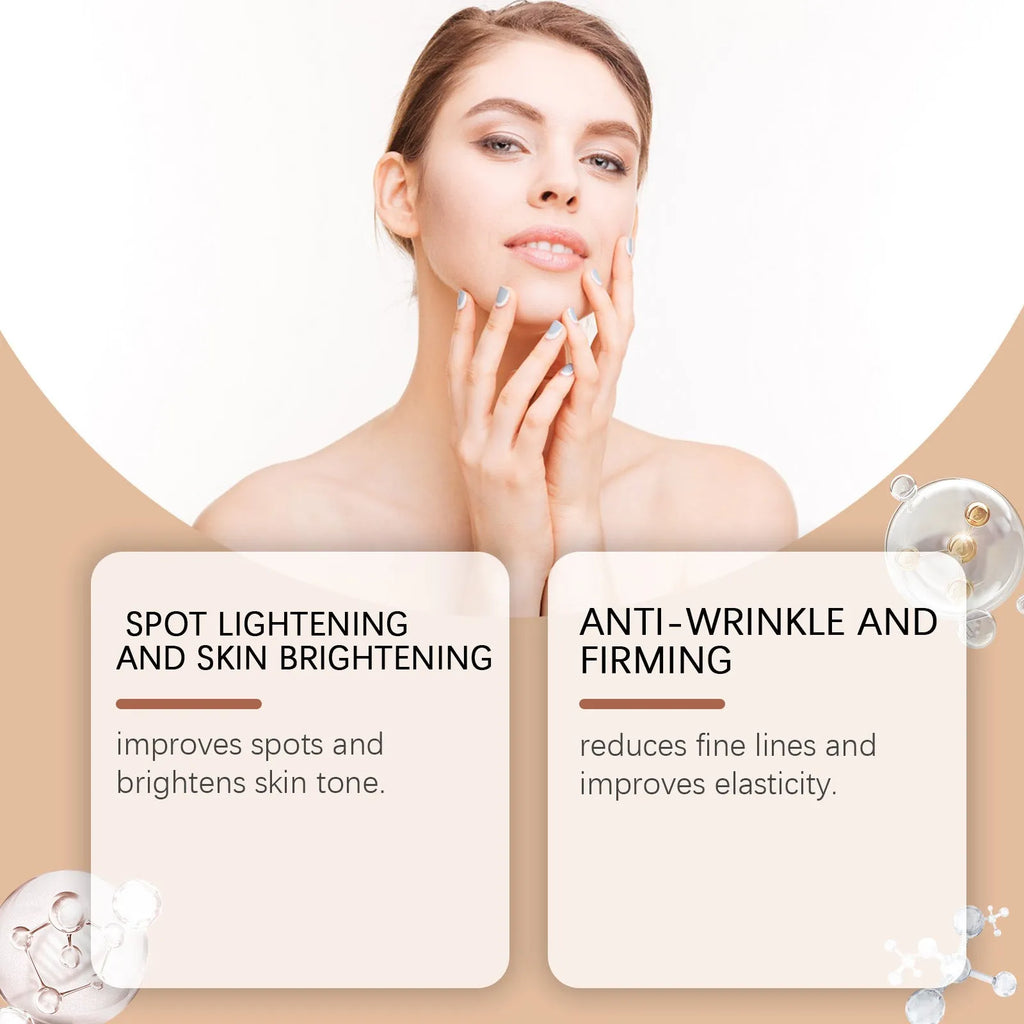 Single-use wrinkle care facial mask with collagen and arbutin, 30g.