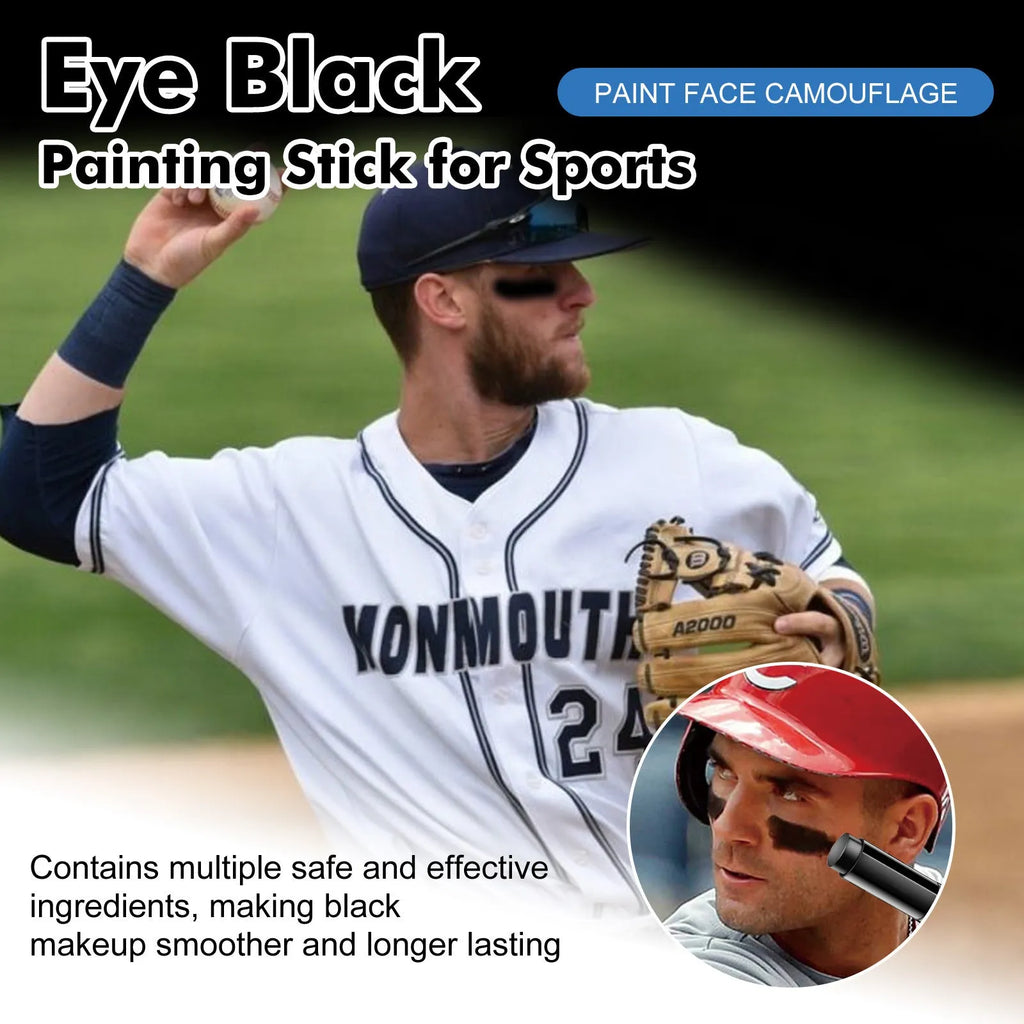 15g sports eye black paint stick for baseball athletes in 8.6cm packaging