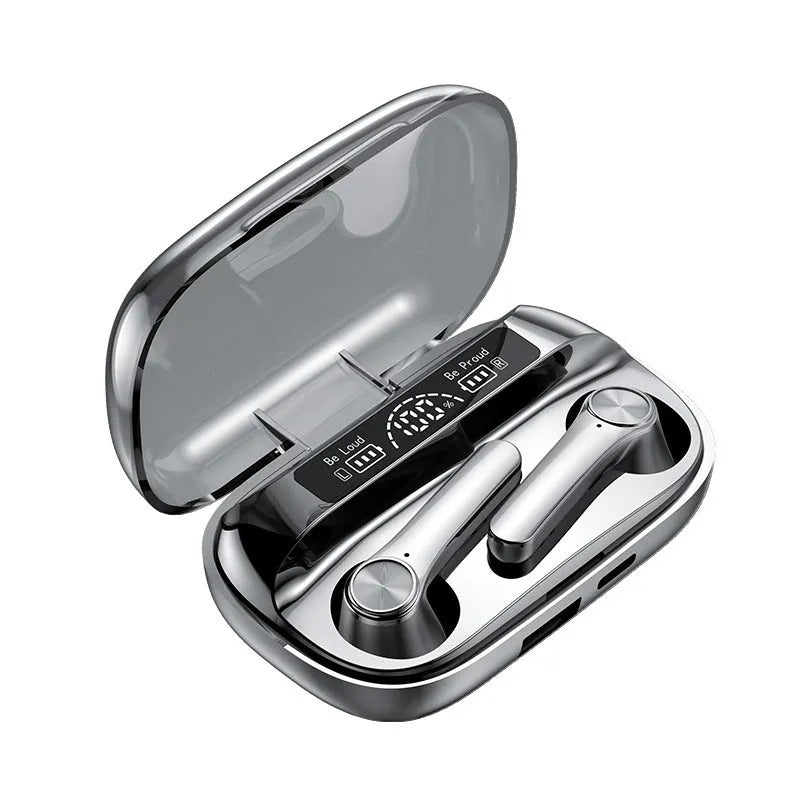 Black true wireless stereo sports earbuds with touch-sensitive controls on the housing.