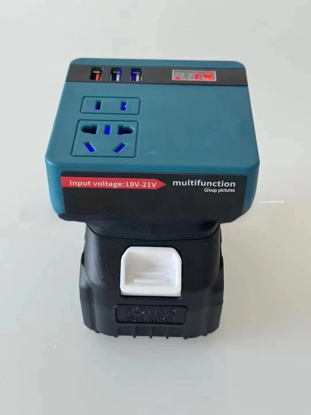 Lithium battery inverter compatible with Dayi Dewei Mivoch Mutian tool batteries 0.12kW